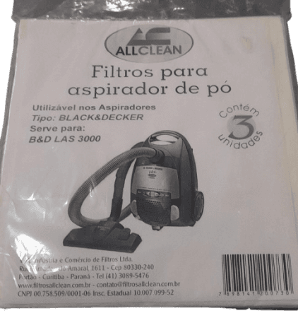 Sacos Descartáveis Black & Decker LAS3000 - Kit com 3 Unidades