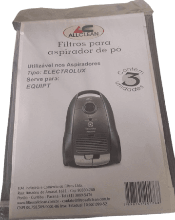 Sacos Descartáveis Electrolux Equipt - Kit com 3 Unidades