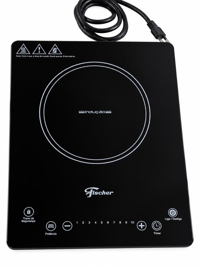 Cooktop de Indução Portátil Fischer 1 Boca - 127V (RB 345374)